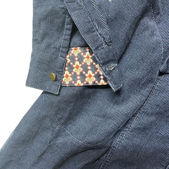 Anthropologie Maeve Womans Button Down Dress Corduroy Tie Waist Sz 0 - Picture 4 of 8